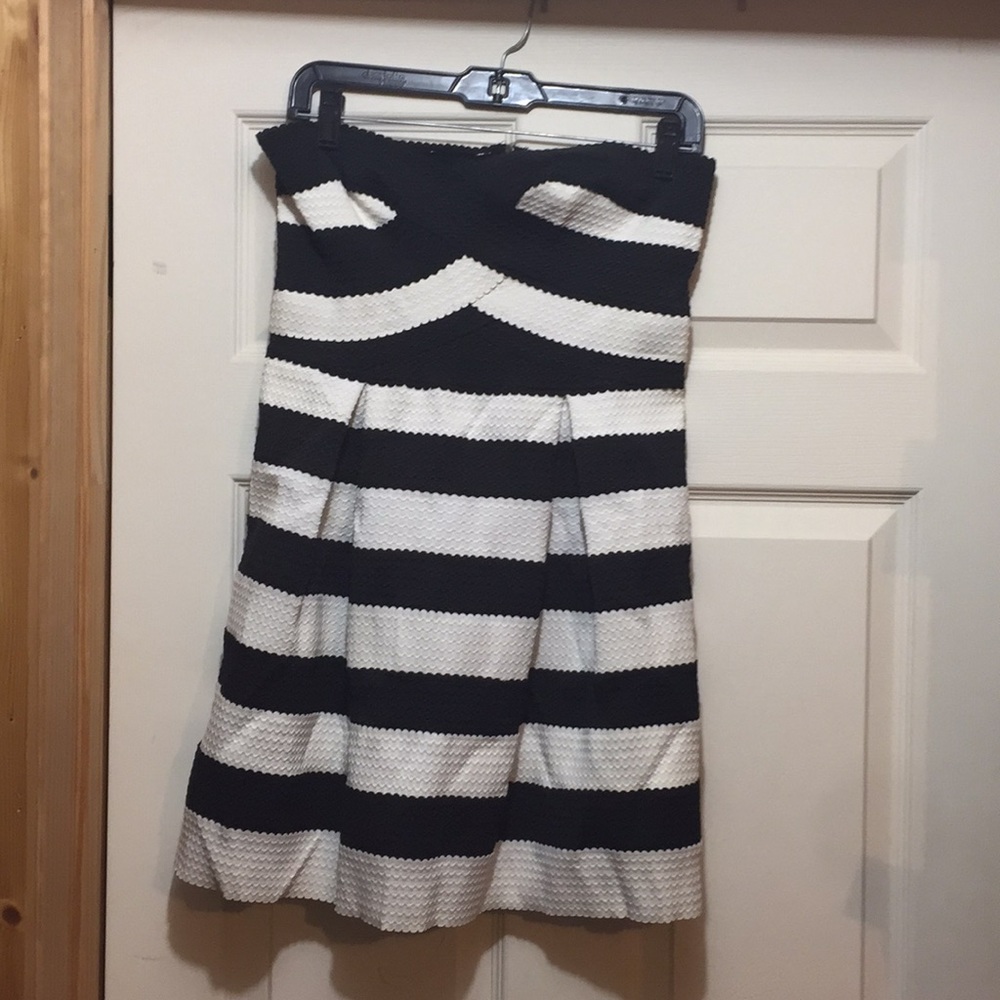 Strapless Striped Dress